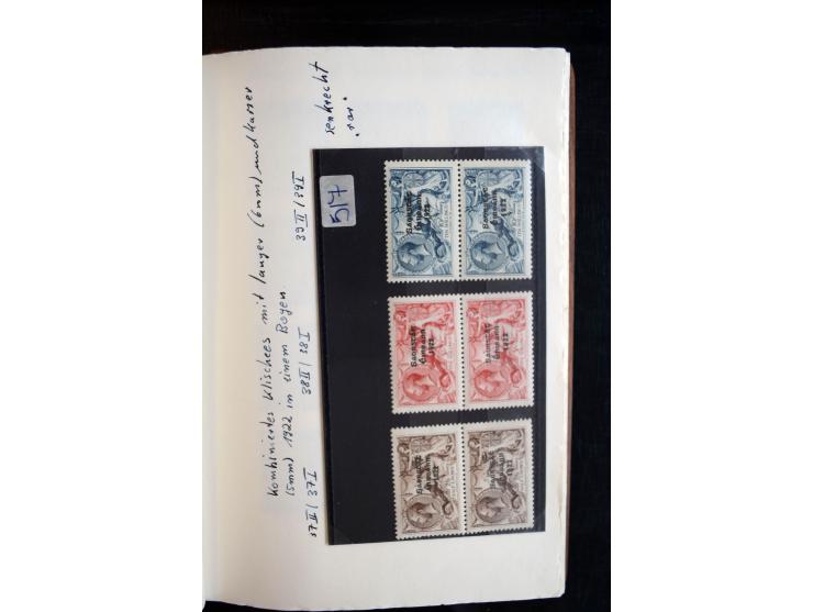1922/1948, interessante gestempelte und ungebrauchte/postfrische Sammlung mit einigen besseren und kompletten Ausgaben sowie 