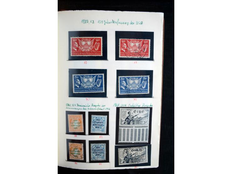 1922/1948, interessante gestempelte und ungebrauchte/postfrische Sammlung mit einigen besseren und kompletten Ausgaben sowie 