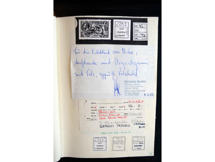 1922/1948, interessante gestempelte und ungebrauchte/postfrische Sammlung mit einigen besseren und kompletten Ausgaben sowie 