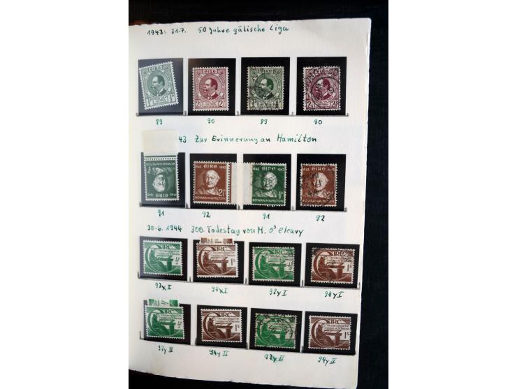 1922/1948, interessante gestempelte und ungebrauchte/postfrische Sammlung mit einigen besseren und kompletten Ausgaben sowie 