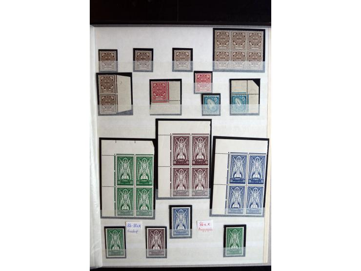 1922/68, Collection of definitives, 1922/23 set in pairs or blocks, 1933, 1 d. upright and inverted, 1934, ½ d.+2 d. in strip