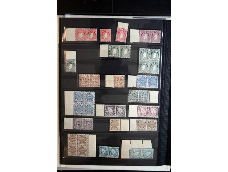 1922/68, Collection of definitives, 1922/23 set in pairs or blocks, 1933, 1 d. upright and inverted, 1934, ½ d.+2 d. in strip