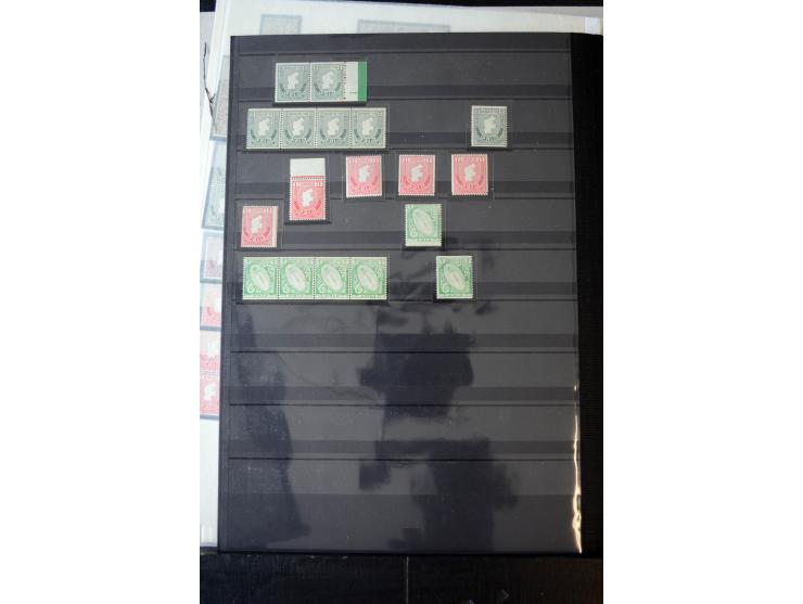 1922/68, Collection of definitives, 1922/23 set in pairs or blocks, 1933, 1 d. upright and inverted, 1934, ½ d.+2 d. in strip