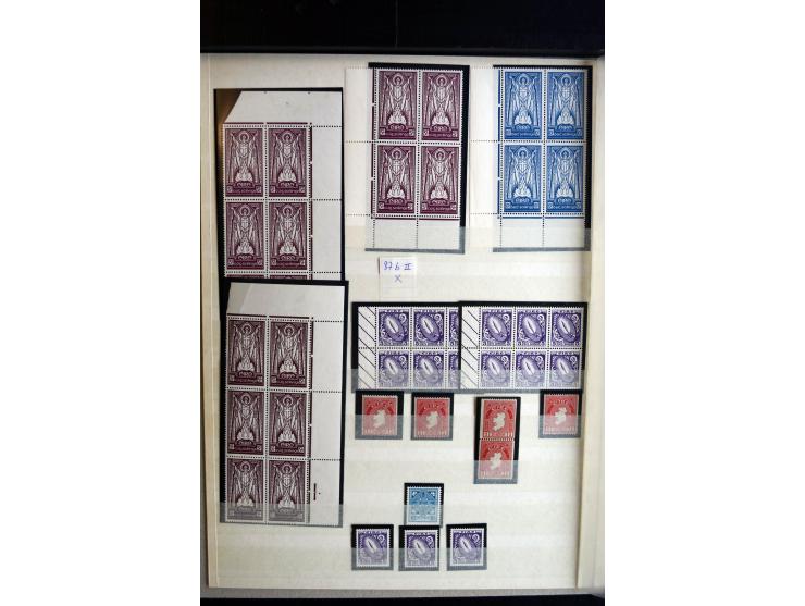 1922/68, Collection of definitives, 1922/23 set in pairs or blocks, 1933, 1 d. upright and inverted, 1934, ½ d.+2 d. in strip