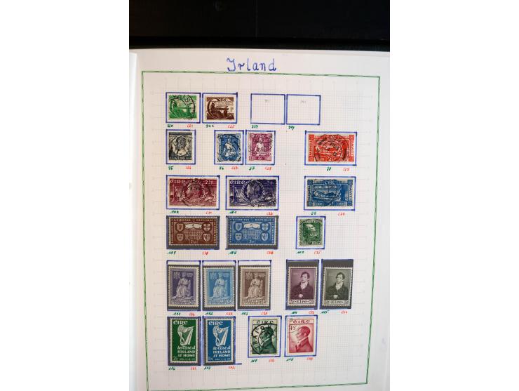 1922/98, am Anfang meist ungebrauchte und gestempelte Sammlung in 3 Alben, über weite Strecken kpl. mit u.a. Mi.-Nr. 9-11 II,