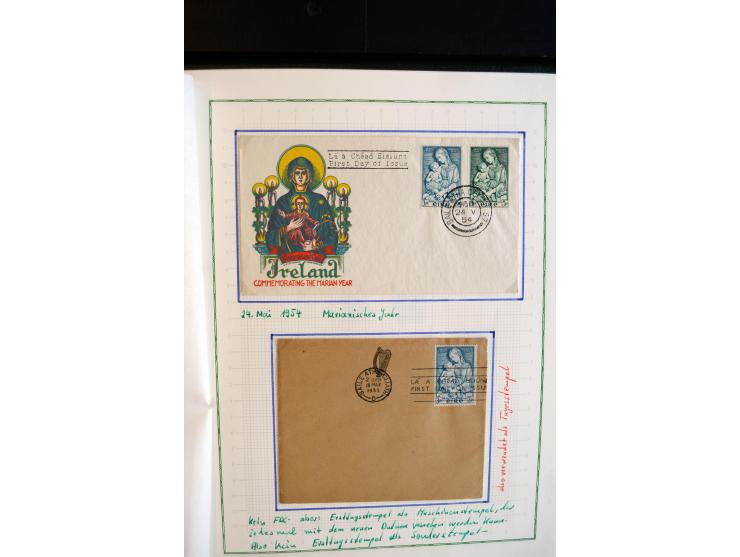 1922/98, am Anfang meist ungebrauchte und gestempelte Sammlung in 3 Alben, über weite Strecken kpl. mit u.a. Mi.-Nr. 9-11 II,