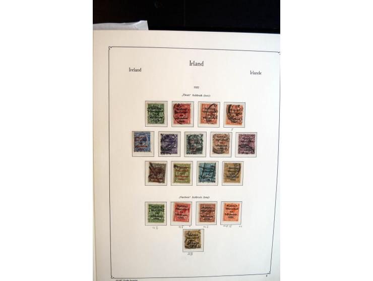 1922/98, am Anfang meist ungebrauchte und gestempelte Sammlung in 3 Alben, über weite Strecken kpl. mit u.a. Mi.-Nr. 9-11 II,