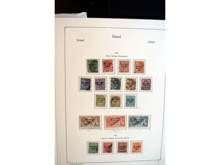 1922/98, am Anfang meist ungebrauchte und gestempelte Sammlung in 3 Alben, über weite Strecken kpl. mit u.a. Mi.-Nr. 9-11 II,