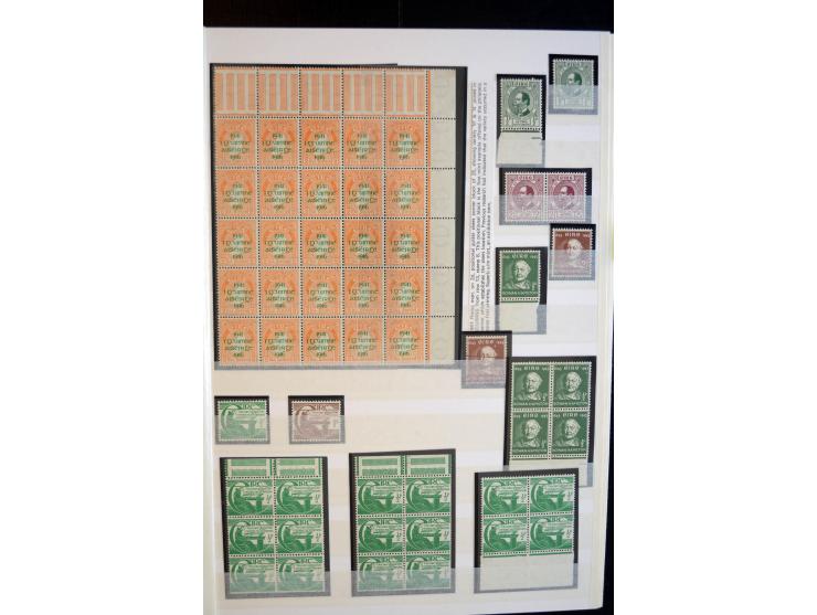1929/2004, Collection of commemoratives in 5 albums, mainly block of 4 with many cylinder blocks, the earlier period includin