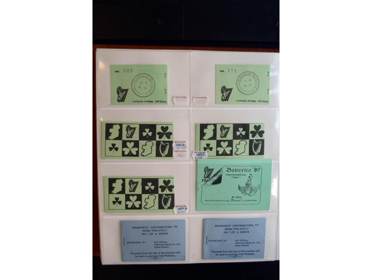 1945/85 (ca.), umfangreiche, meist postfrische und gestempelte Sammlung Markenheftchen, Heftchenblätter und Zusammendrucke in