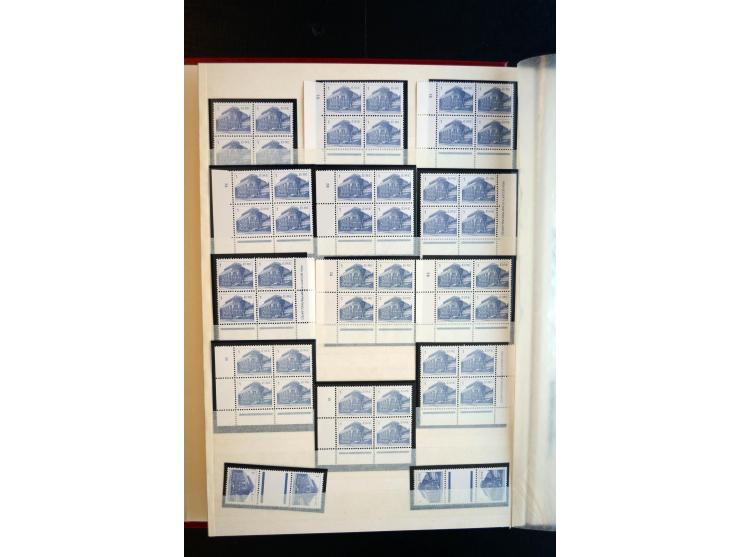 1982/90, Specialised collection of Architecture definitives, apparently complete gum and paper types, single stamps, gutter p