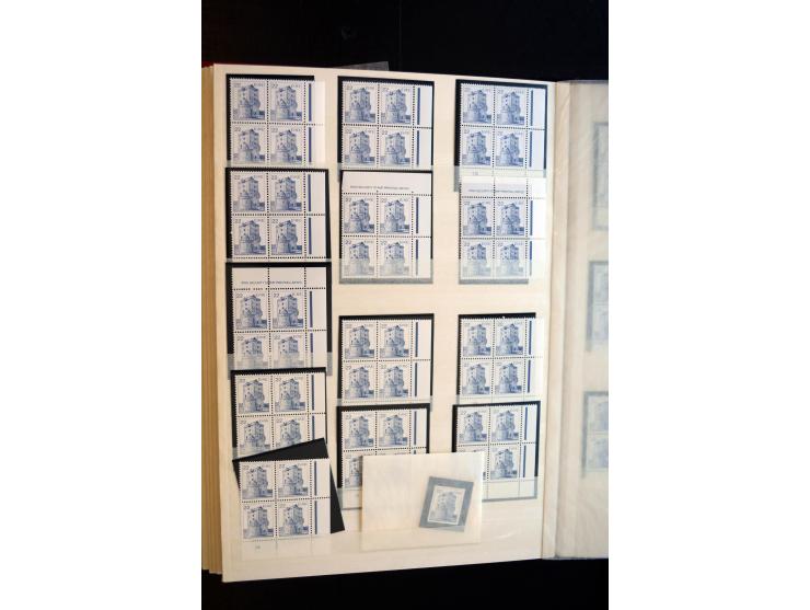 1982/90, Specialised collection of Architecture definitives, apparently complete gum and paper types, single stamps, gutter p