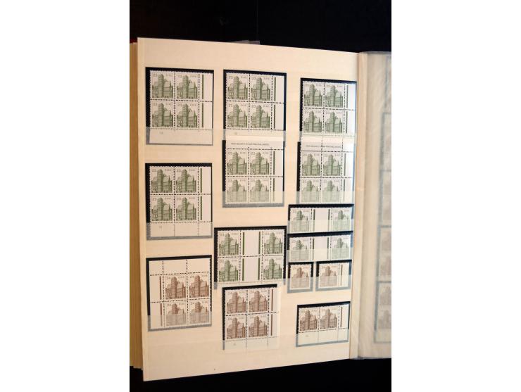 1982/90, Specialised collection of Architecture definitives, apparently complete gum and paper types, single stamps, gutter p
