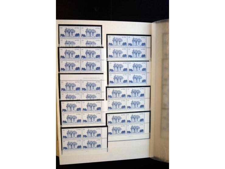 1982/90, Specialised collection of Architecture definitives, apparently complete gum and paper types, single stamps, gutter p