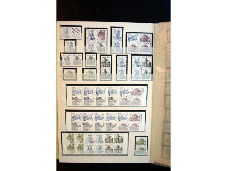 1982/90, Specialised collection of Architecture definitives, apparently complete gum and paper types, single stamps, gutter p