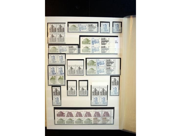1982/90, Specialised collection of Architecture definitives, apparently complete gum and paper types, single stamps, gutter p