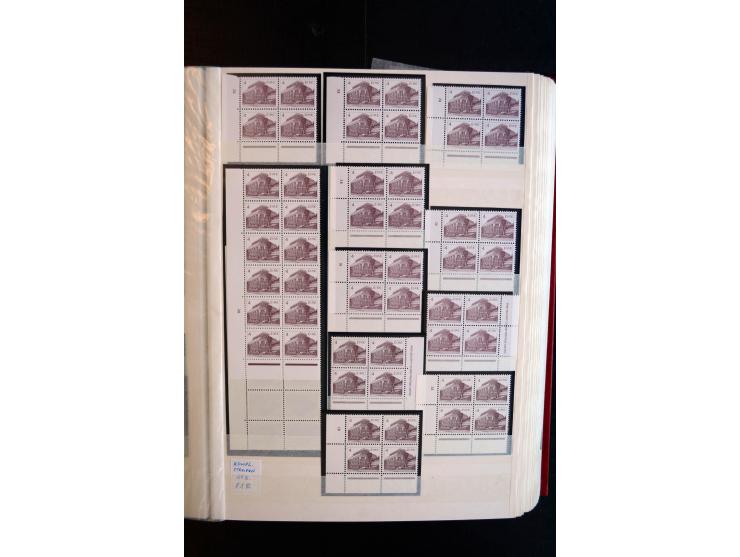 1982/90, Specialised collection of Architecture definitives, apparently complete gum and paper types, single stamps, gutter p