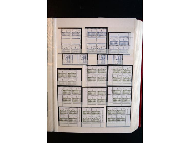 1982/90, Specialised collection of Architecture definitives, apparently complete gum and paper types, single stamps, gutter p