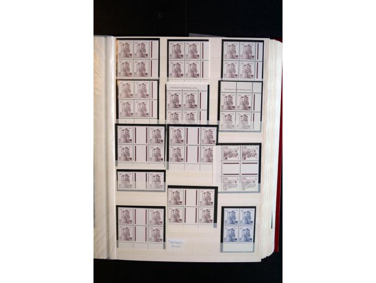 1982/90, Specialised collection of Architecture definitives, apparently complete gum and paper types, single stamps, gutter p