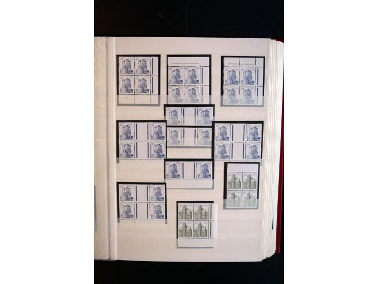 1982/90, Specialised collection of Architecture definitives, apparently complete gum and paper types, single stamps, gutter p