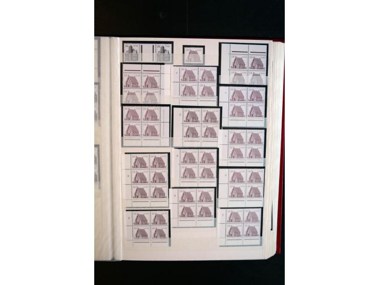 1982/90, Specialised collection of Architecture definitives, apparently complete gum and paper types, single stamps, gutter p