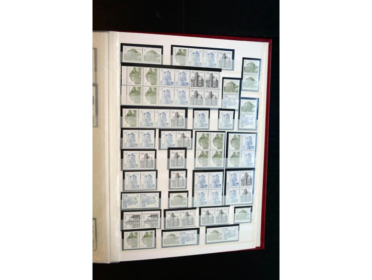 1982/90, Specialised collection of Architecture definitives, apparently complete gum and paper types, single stamps, gutter p