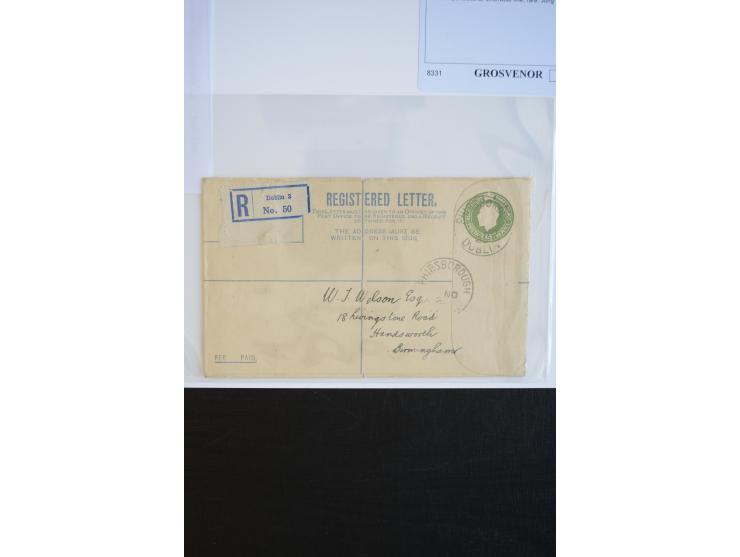 GANZSACHEN: 1922/23, 9 ungebrauchte und 4 gebrauchte Einschreibe-Ganzsachenumschläge, diverse Größen und Farben (Mi.-Nr. EU1-