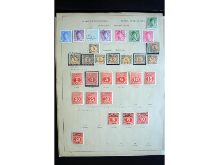 1879/1990, ungebrauchte/postfrische und gestempelte Sammlung, dabei ein guter Teil Bosnien und Herzegowina mit u.a. Mi.-Nr. 6