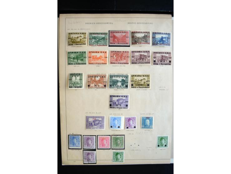1879/1990, ungebrauchte/postfrische und gestempelte Sammlung, dabei ein guter Teil Bosnien und Herzegowina mit u.a. Mi.-Nr. 6