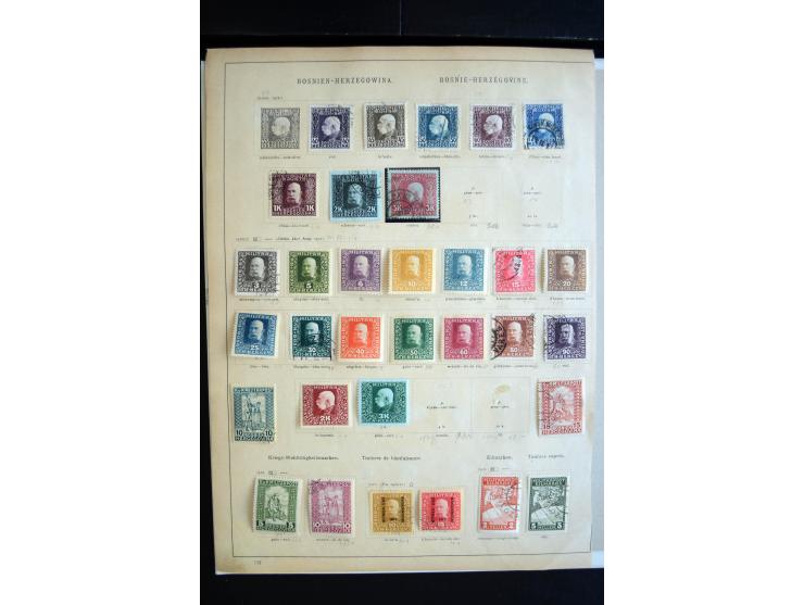 1879/1990, ungebrauchte/postfrische und gestempelte Sammlung, dabei ein guter Teil Bosnien und Herzegowina mit u.a. Mi.-Nr. 6