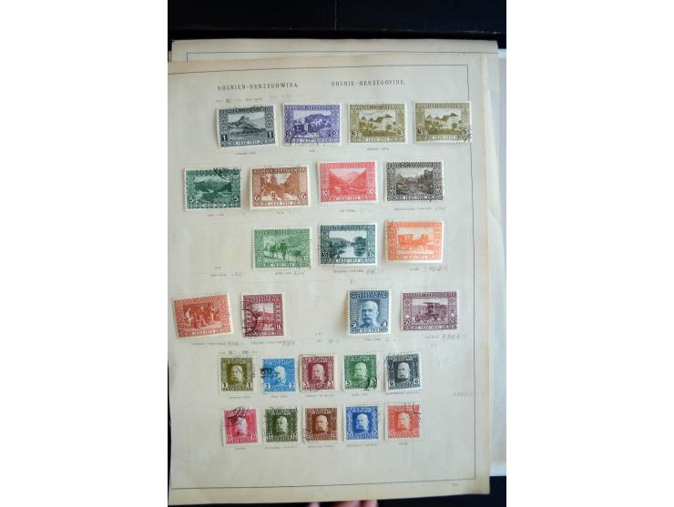 1879/1990, ungebrauchte/postfrische und gestempelte Sammlung, dabei ein guter Teil Bosnien und Herzegowina mit u.a. Mi.-Nr. 6