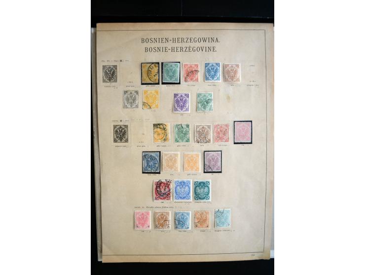 1879/1990, ungebrauchte/postfrische und gestempelte Sammlung, dabei ein guter Teil Bosnien und Herzegowina mit u.a. Mi.-Nr. 6