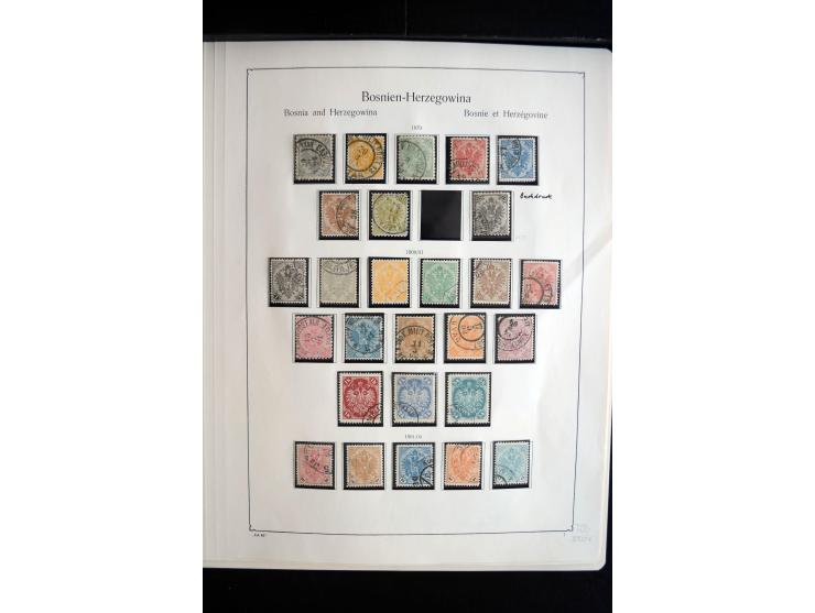 1879/1990, ungebrauchte/postfrische und gestempelte Sammlung, dabei ein guter Teil Bosnien und Herzegowina mit u.a. Mi.-Nr. 6