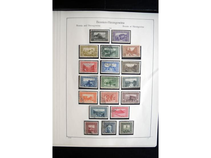 1879/1990, ungebrauchte/postfrische und gestempelte Sammlung, dabei ein guter Teil Bosnien und Herzegowina mit u.a. Mi.-Nr. 6