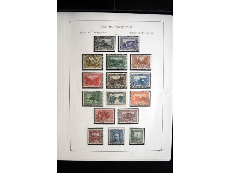 1879/1990, ungebrauchte/postfrische und gestempelte Sammlung, dabei ein guter Teil Bosnien und Herzegowina mit u.a. Mi.-Nr. 6