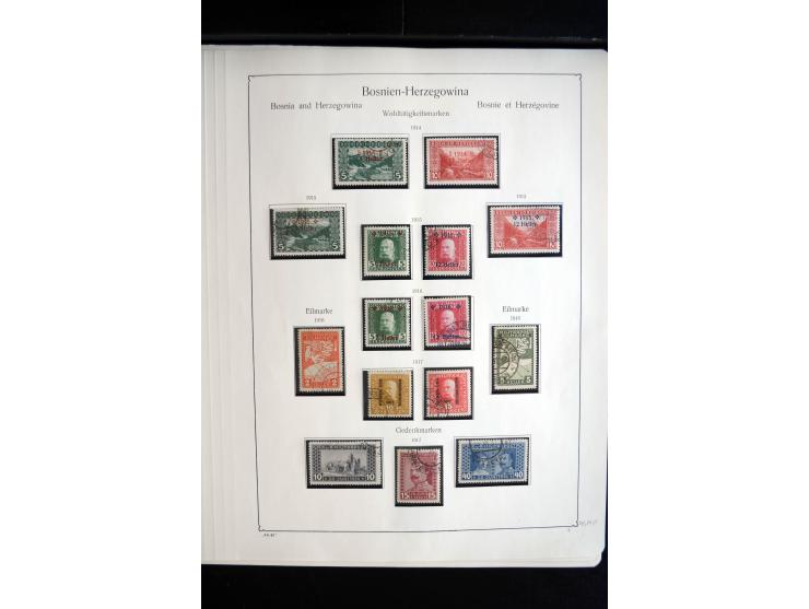 1879/1990, ungebrauchte/postfrische und gestempelte Sammlung, dabei ein guter Teil Bosnien und Herzegowina mit u.a. Mi.-Nr. 6