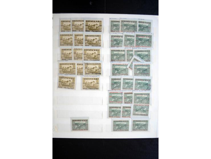 1879/1990, ungebrauchte/postfrische und gestempelte Sammlung, dabei ein guter Teil Bosnien und Herzegowina mit u.a. Mi.-Nr. 6