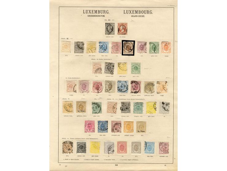 1852/1923, schöne, hauptsächlich gestempelte Sammlung, dabei Mi.-Nr. 4,5,7,8,9,10,11,12,14,22 und 34 gestempelt, gute Erhaltu