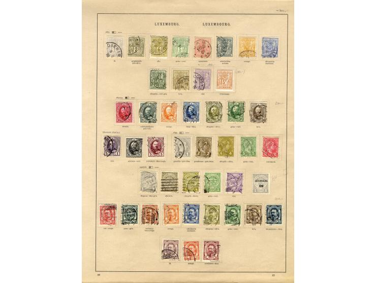 1852/1923, schöne, hauptsächlich gestempelte Sammlung, dabei Mi.-Nr. 4,5,7,8,9,10,11,12,14,22 und 34 gestempelt, gute Erhaltu