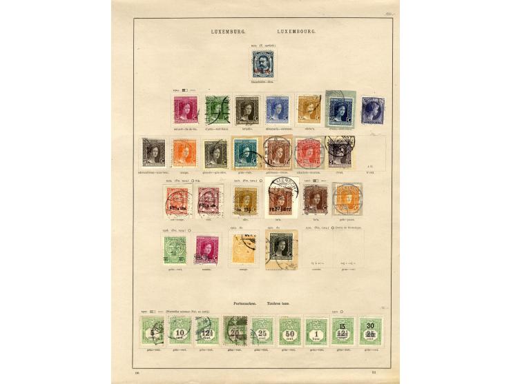 1852/1923, schöne, hauptsächlich gestempelte Sammlung, dabei Mi.-Nr. 4,5,7,8,9,10,11,12,14,22 und 34 gestempelt, gute Erhaltu