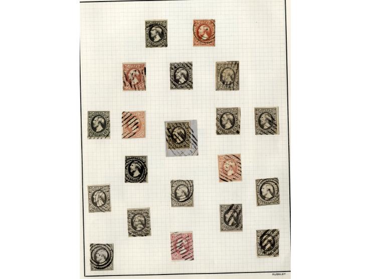 1852/1939, ungebrauchte und gestempelte Sammlung mit u.a. Mi.-Nr. 1 (15), 2 (5) etc.