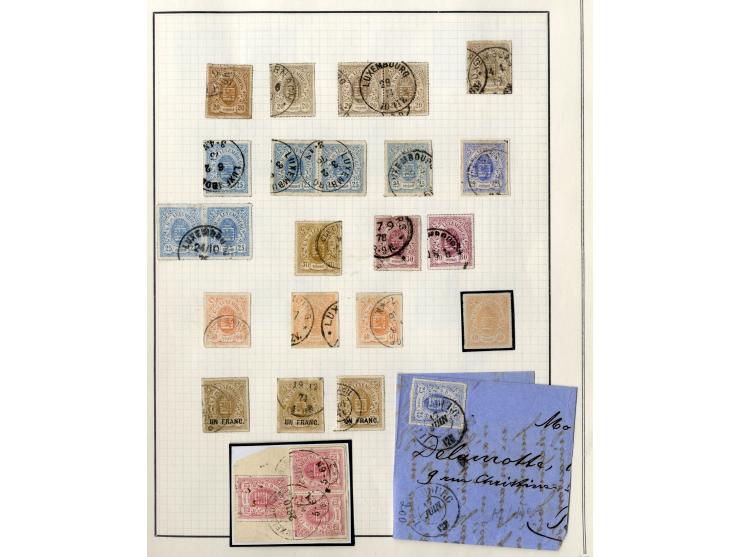 1852/1939, ungebrauchte und gestempelte Sammlung mit u.a. Mi.-Nr. 1 (15), 2 (5) etc.
