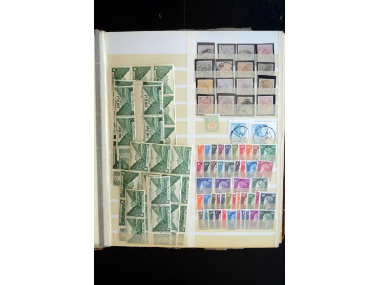 1865/1970 (ca.), interessanter Bestand im Karton, dabei viele bessere Ausgabe, oft mehrfach, einige Proben, etc.