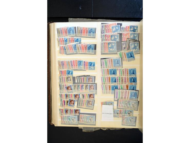 1865/1970 (ca.), interessanter Bestand im Karton, dabei viele bessere Ausgabe, oft mehrfach, einige Proben, etc.