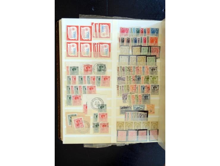 1865/1970 (ca.), interessanter Bestand im Karton, dabei viele bessere Ausgabe, oft mehrfach, einige Proben, etc.