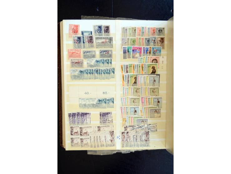 1865/1970 (ca.), interessanter Bestand im Karton, dabei viele bessere Ausgabe, oft mehrfach, einige Proben, etc.
