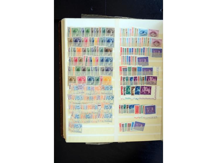 1865/1970 (ca.), interessanter Bestand im Karton, dabei viele bessere Ausgabe, oft mehrfach, einige Proben, etc.