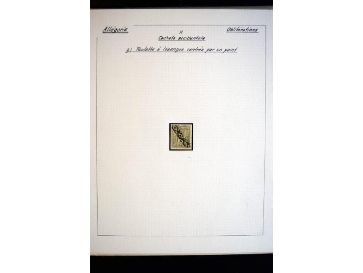 1882, Allegorie, postfrische, ungebrauchte und gestempelte spezialisierte Sammlung mit einigen Briefen und Karten, dabei Einh