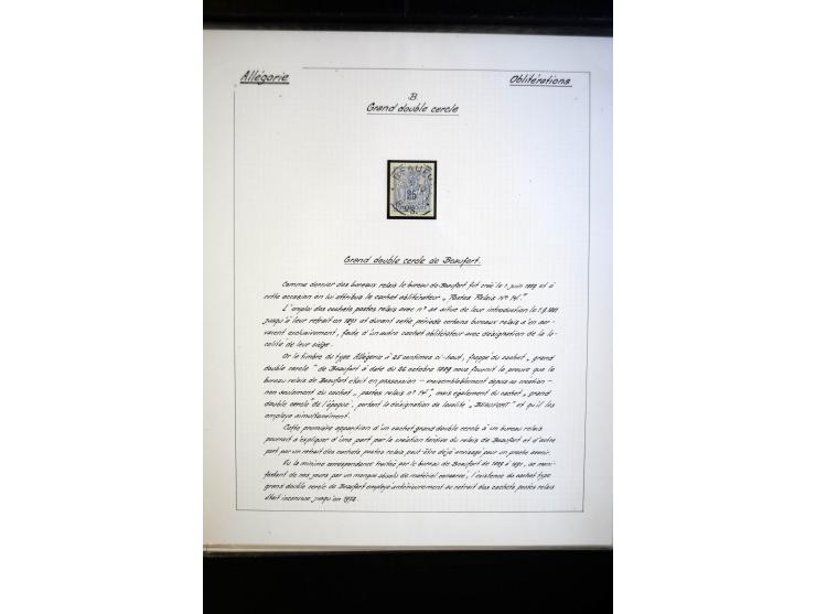1882, Allegorie, postfrische, ungebrauchte und gestempelte spezialisierte Sammlung mit einigen Briefen und Karten, dabei Einh