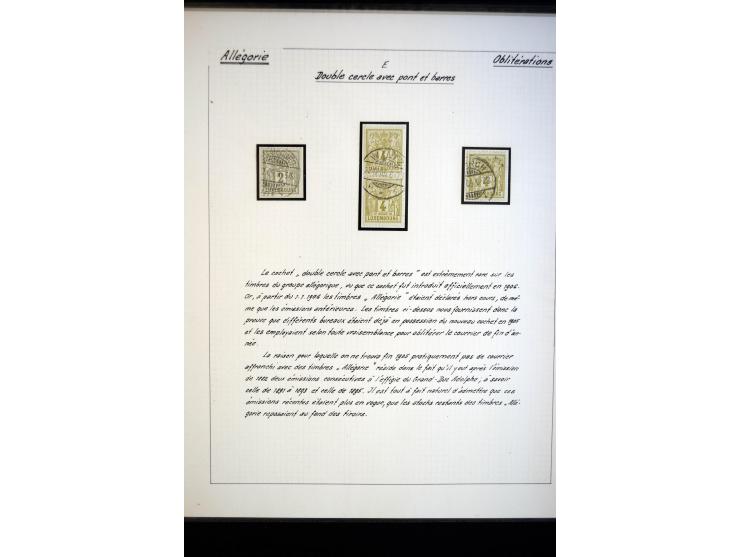 1882, Allegorie, postfrische, ungebrauchte und gestempelte spezialisierte Sammlung mit einigen Briefen und Karten, dabei Einh